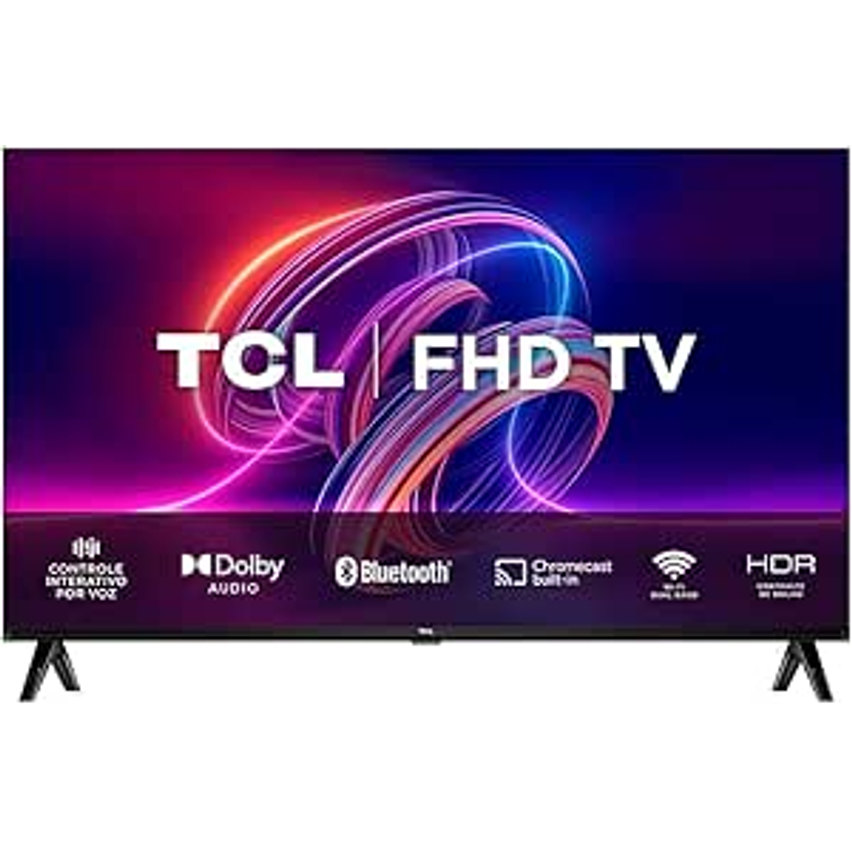 Tcl Led Smart Tv 32” S5400af Fhd Android Tv, Preto