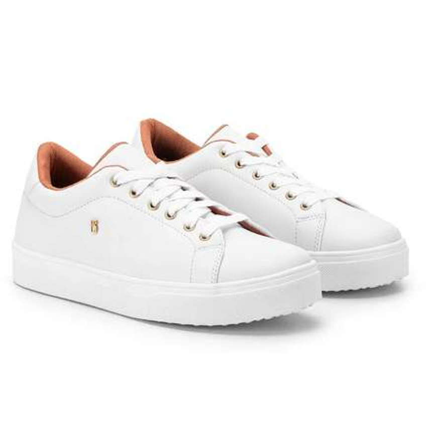 Tenis Feminino Casual Original Estilo Shoes - Branco