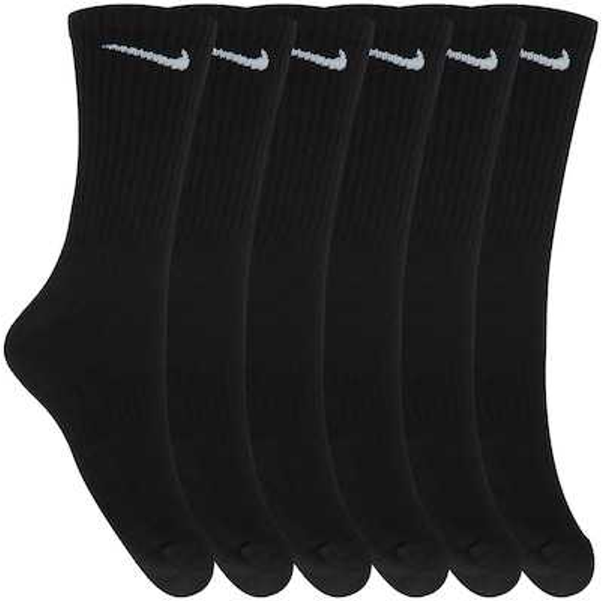 Kit de Meias Nike Everyday Cushioned Crew Adulto 6 Pares