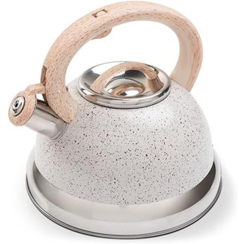 Brinox - Chaleira Com Apito 2,7l Com Indução Roma - Vanilla
