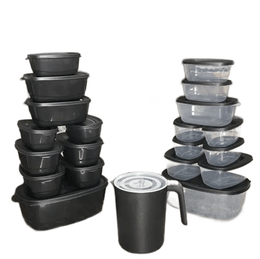 Super Kit 21 Peças Potes De Plástico Bpa Free Para Cozinha