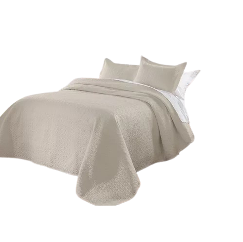 Colcha Cobre Leito Matelado Liso Casal 3 Peças