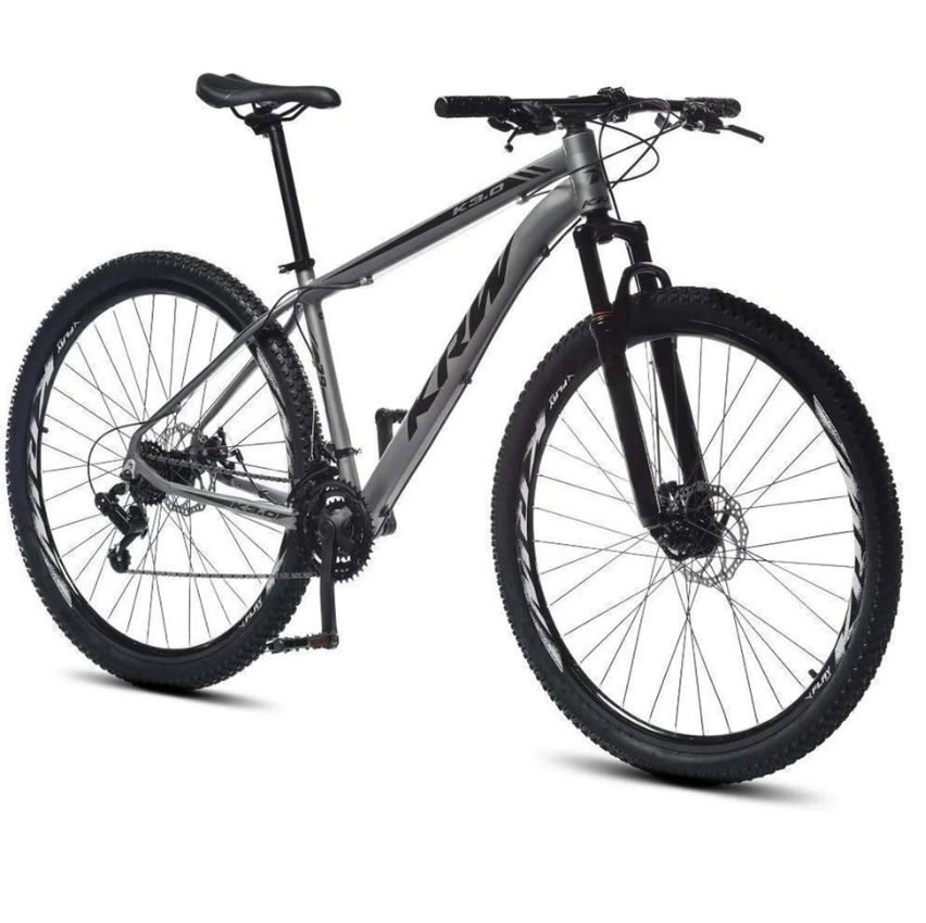 Bicicleta Aro 29 Krw Alumínio 24 Vel Marchas Freio A Disco Suspensão Dianteira Mountain Bike X32 - Laranja+preto