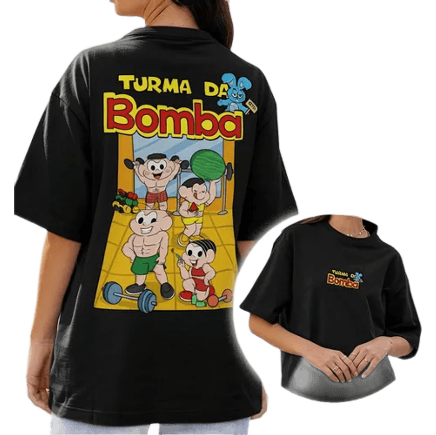Camiseta Academia Turma Da Bomba Meme Da Monica Engraçada