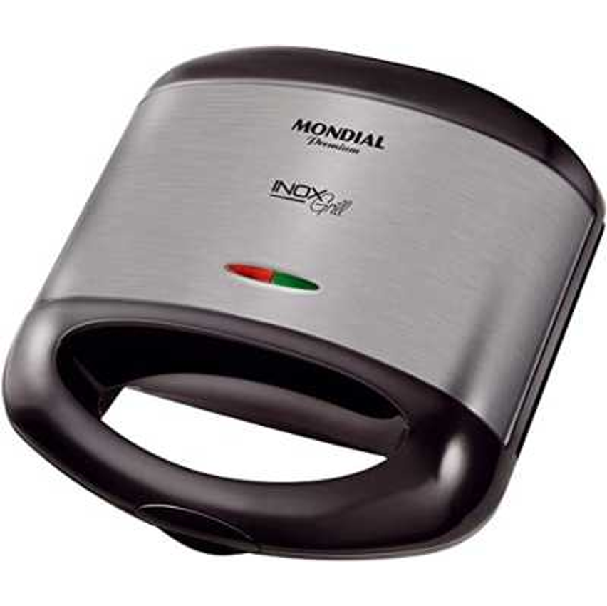 Sanduicheira Mondial Grill S-07 - Preto/Inox - 110V
