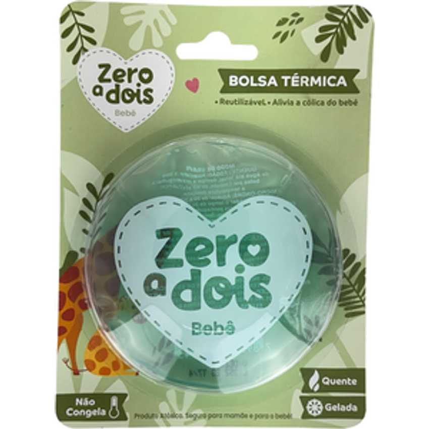 Zero a dois Bolsa Térmica Para Bebê Alivia A Cólica Com Blister Verde
