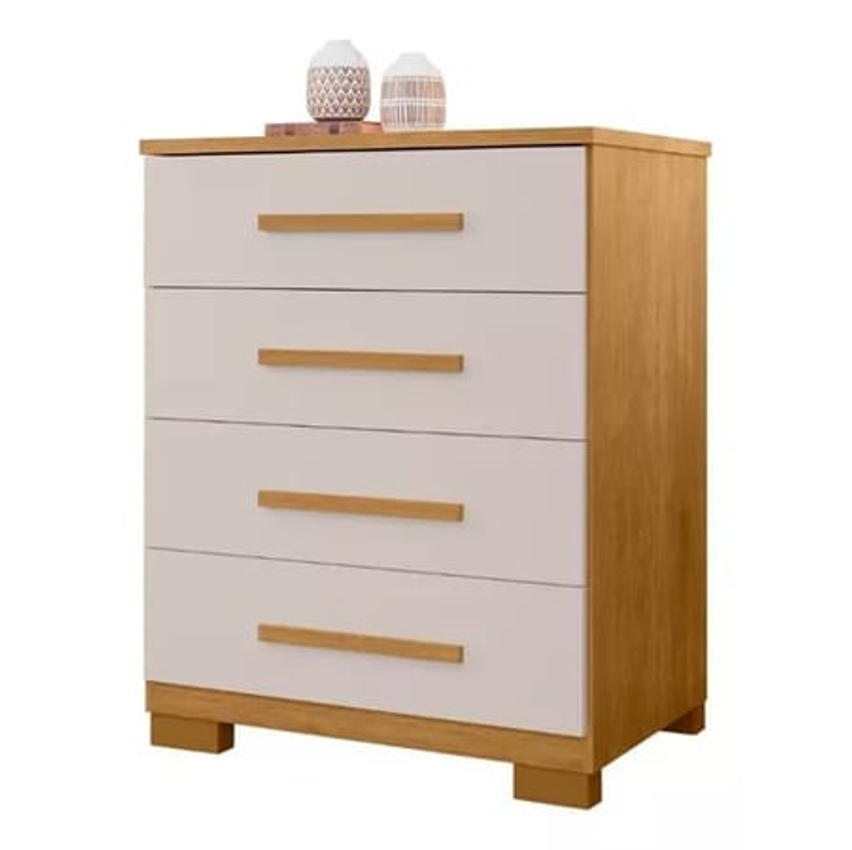 Cômoda 4 Gavetas Thor Cor Off White Web Home Móveis