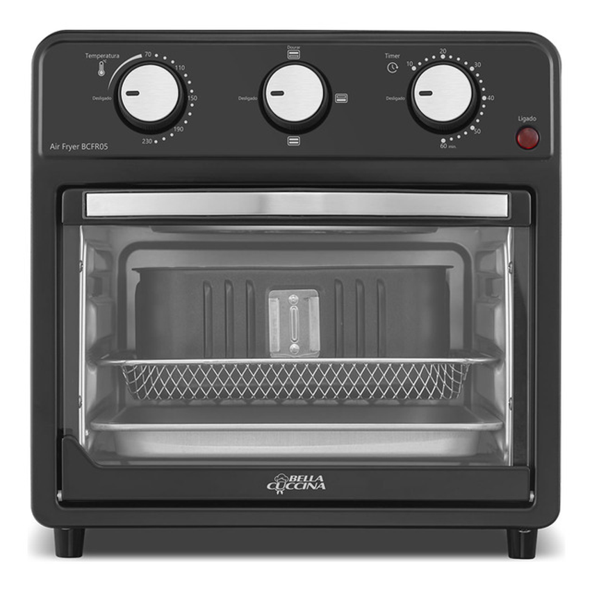 Fritadeira Air Fryer Bcfr05 Bella Cuccina 12l 1500w Preto