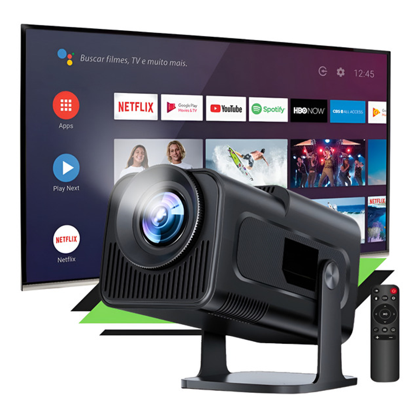 Projetor Hy320 Mini 4k Android 13 Wi-fi Bluetooth Cinema