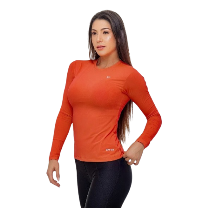 Camisas Térmica Feminina Voker Proteção Uv Bike Academia