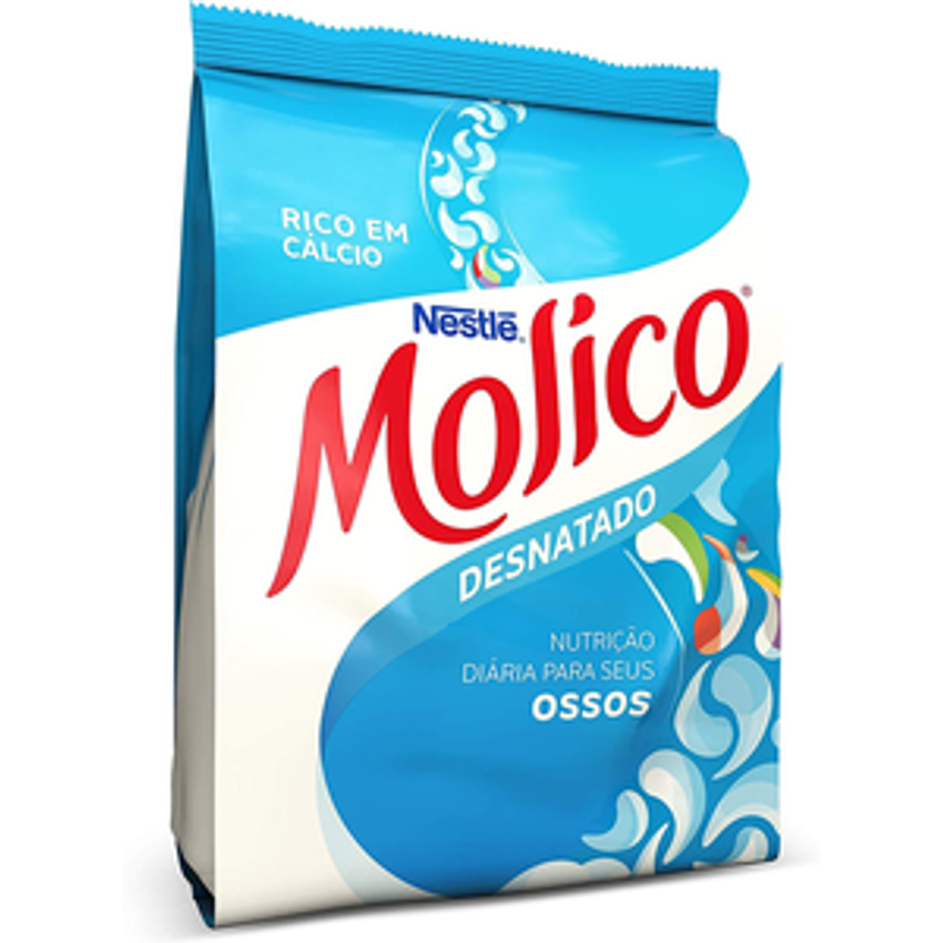 Leite em Pó, Desnatado, Total Cálcio, Molico, 500g