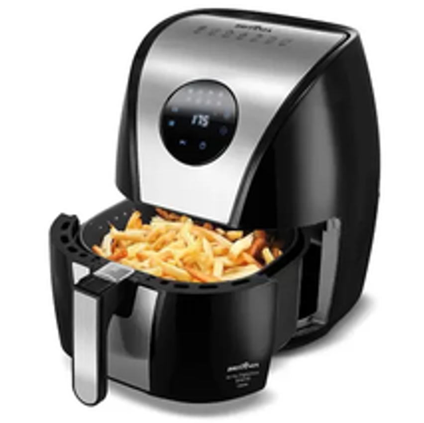 Fritadeira Air Fryer Britânia Bfr41pi Digital Inox 1500w Cor Preto 127v - PHILCO