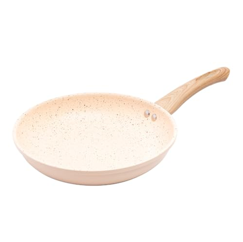 LYOR - Frigideira de Indução em Alumínio com Revestimento Cerâmico Granilite Bege 24cm