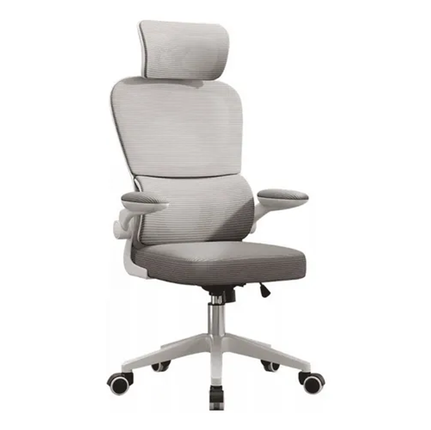 Cadeira Escritório Ergonômica Genebra G500 Luvinco Cor Cinza Com Suporte Lombar estofado mesh
