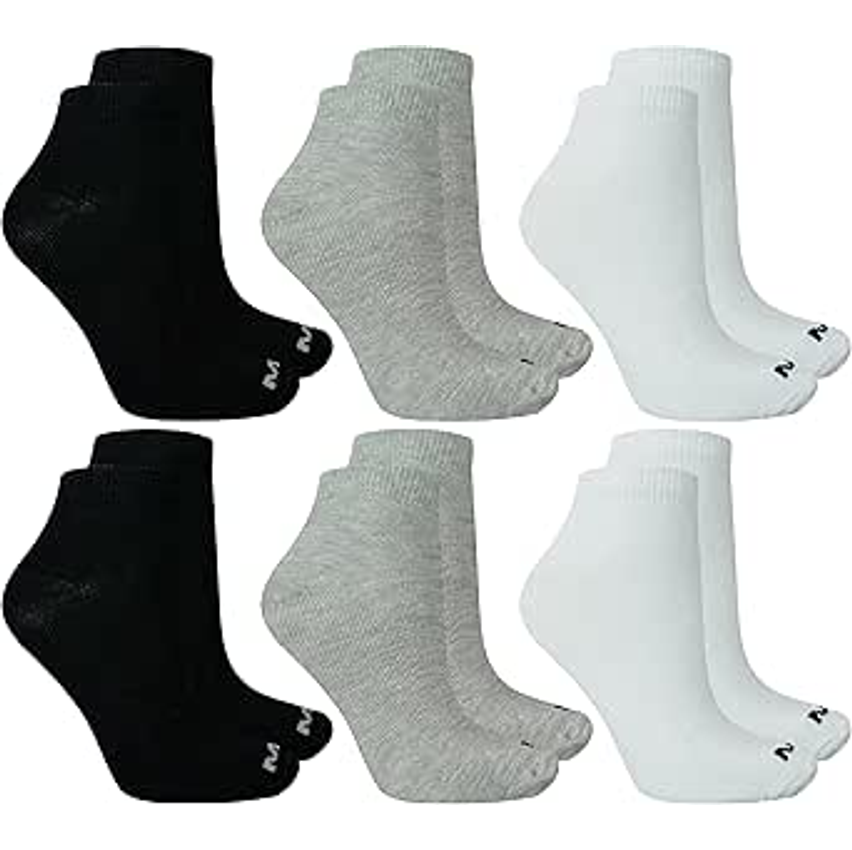 Kit 6 Pares Meias Cano Curto Mash Sapatilha Algodão Adulto Unissex