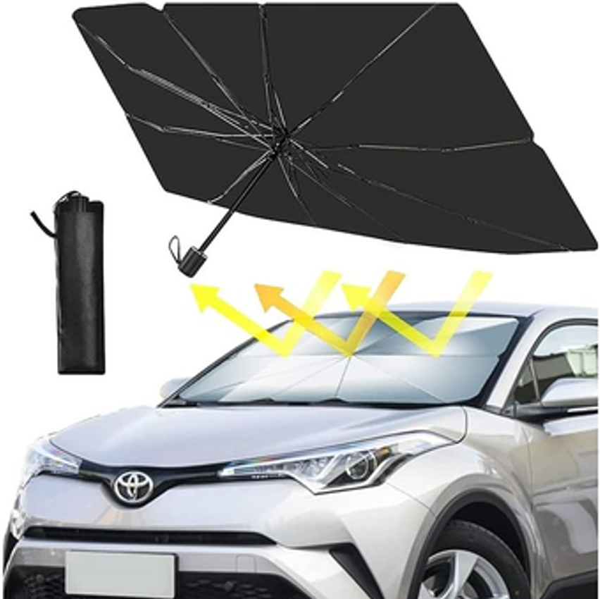 Protetor Solar Para-brisa Carro, Quebra Sol Portátil, Proteção Térmica UV, Guarda Sol com Isolamento Térmico, Retrátil, Protetor Térmico Para Carro - Marca Teratru-