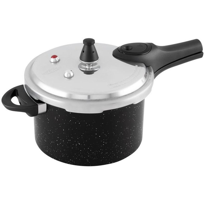 Panela de Pressão Brinox 4,2L Preta Fechamento Externo Ceramic Life Pressure