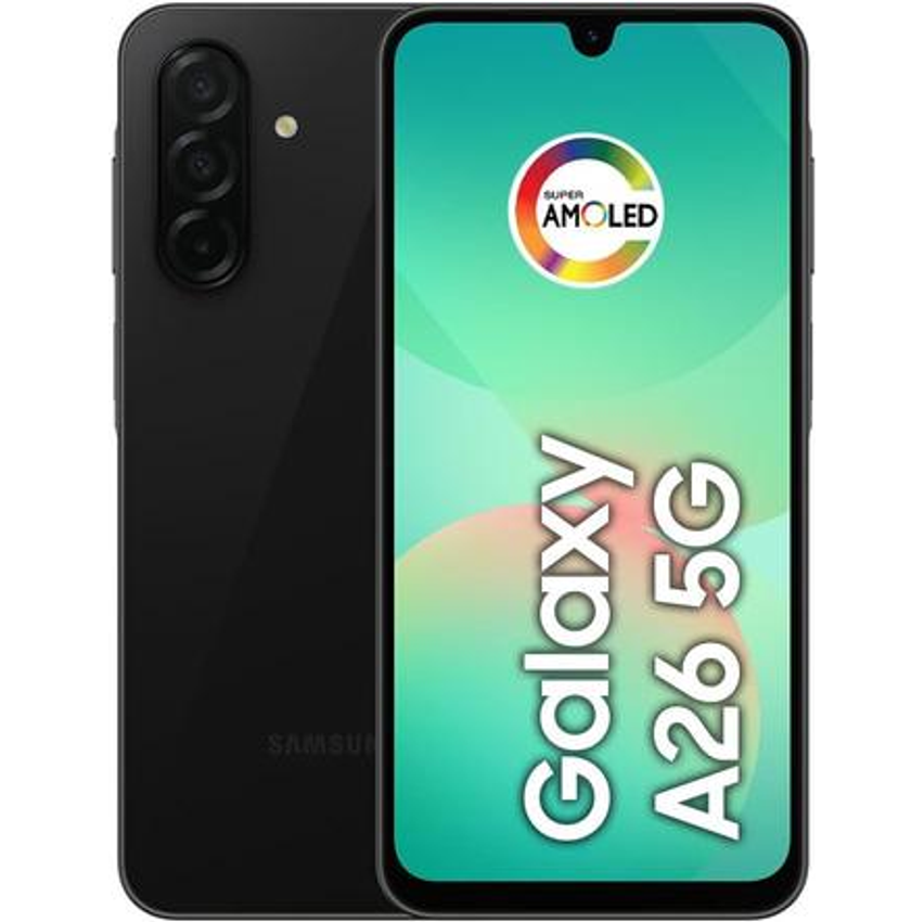 Samsung Smartphone Galaxy A26 5g 256gb, 8gb Ram, Câmera De 50mp, Ip67, Tela Super Amoled 6.7", Nfc (preto)