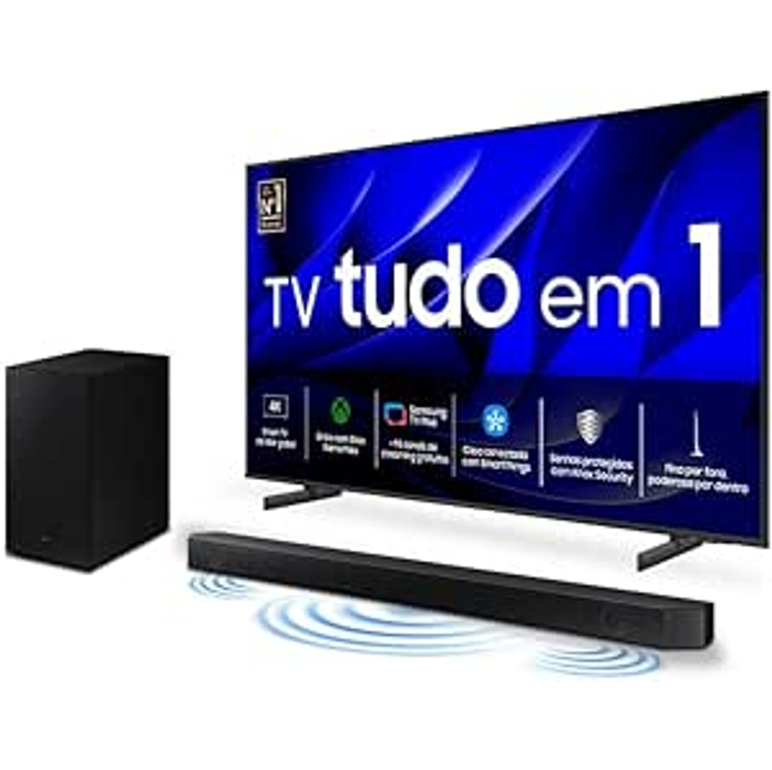 Smart Big TV 85" Crystal UHD 4K 85DU8000 2024 + Soundbar HW-B550/ZD Combo