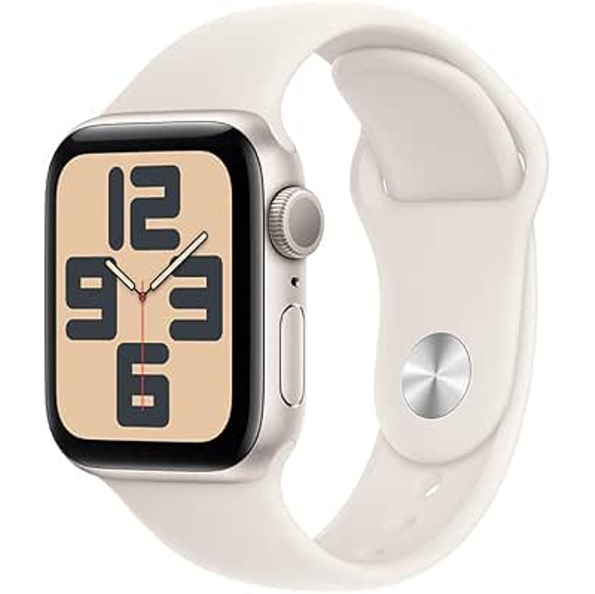 Apple Watch Se Gps • Caixa Estelar De Alumínio – 40 Mm • Pulseira Esportiva Estelar – P/m