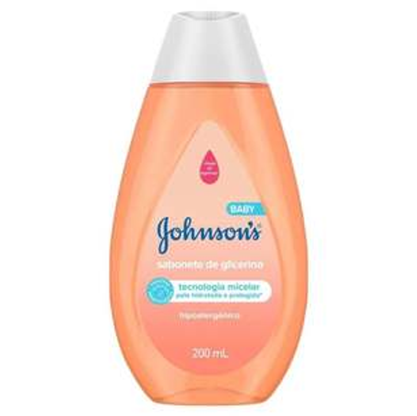 Sabonete Líquido de Glicerina da Cabeça aos Pés Johnson's Baby 200ml
