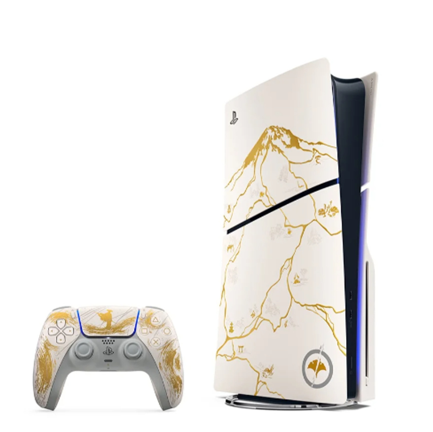 Pack do console PlayStation®5 – Edição Limitada Ouro - Ghost of Yōtei