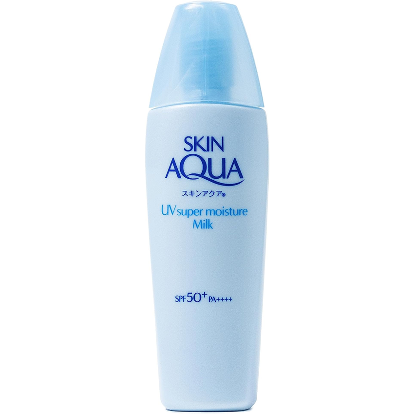 Skin Aqua® Super Moisture Milk 40g - Protetor Solar Facial Sem Cor Fps50 Com Ácido Hialurônico E Textura Leve