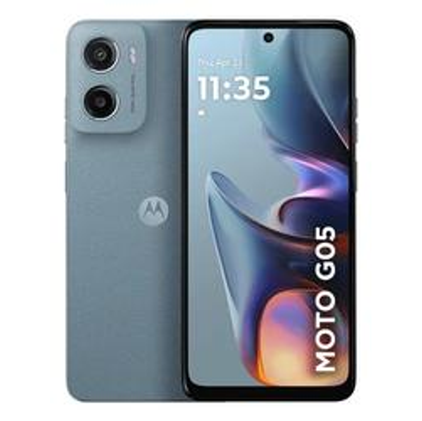Smartphone Motorola Moto g05 - 128GB 12GB (4GB RAM + 8GB Ram Boost) e Camera 50MP com AI Bateria de 5200 mAh Tela 6.7" com Superbrilho - Cinza