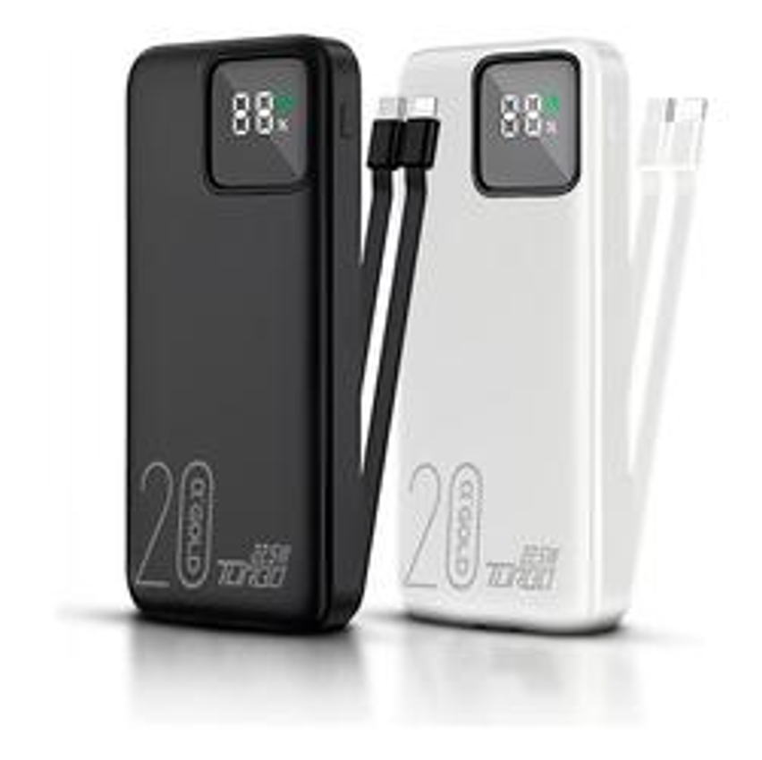 Power Bank Carregador Portátil Turbo 20.000mah Com Anatel