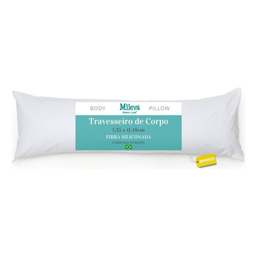 Travesseiro De Corpo Gigante 100% Fibra Siliconada - Gestante - Xuxão Grávida - Quiroplaxia - Super Macio - Alivia Dor na Coluna