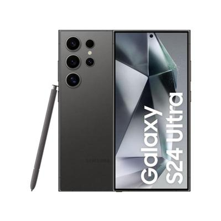 Samsung Galaxy S24 Ultra 6,8" Galaxy AI 256GB Titânio Preto 5G 12GB RAM Câm. Quádrupla 200MP + Selfie 12MP Bateria 5000mAh Dual Chip