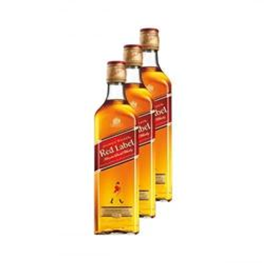 Whisky Red Label 500ml 3 Unidades Johnnie Walker