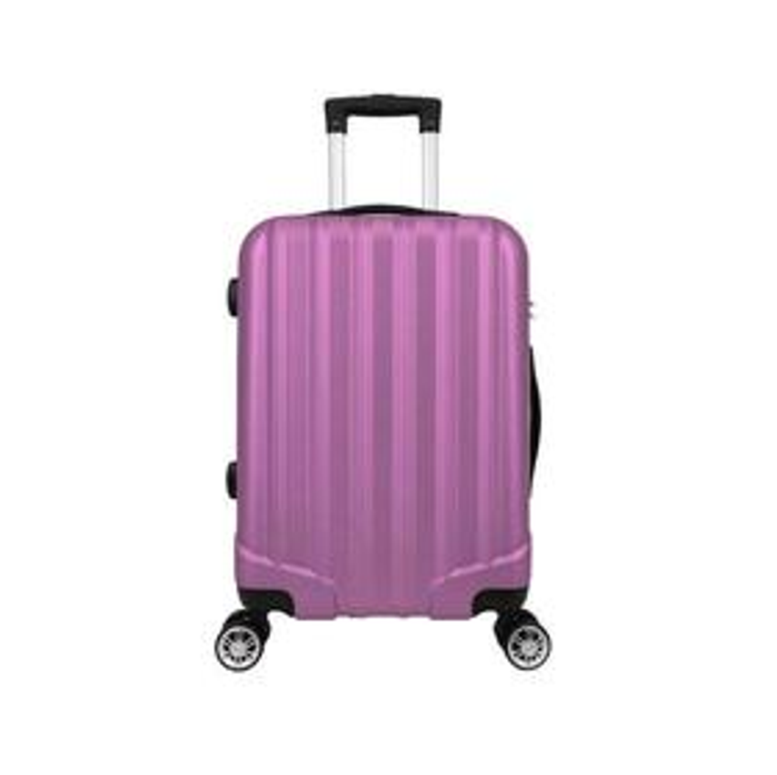 Mala de Bordo 10Kg ABS 4 Rodas Rosa Prizi