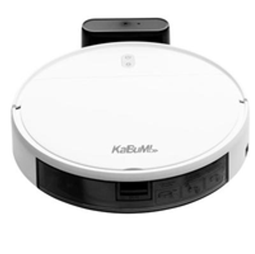 Aspirador de Pó Robô KaBuM! Smart 100, Branco, Recarregamento automático, Aspira e Passa Pano, Controle via Aplicativo - KBSF005