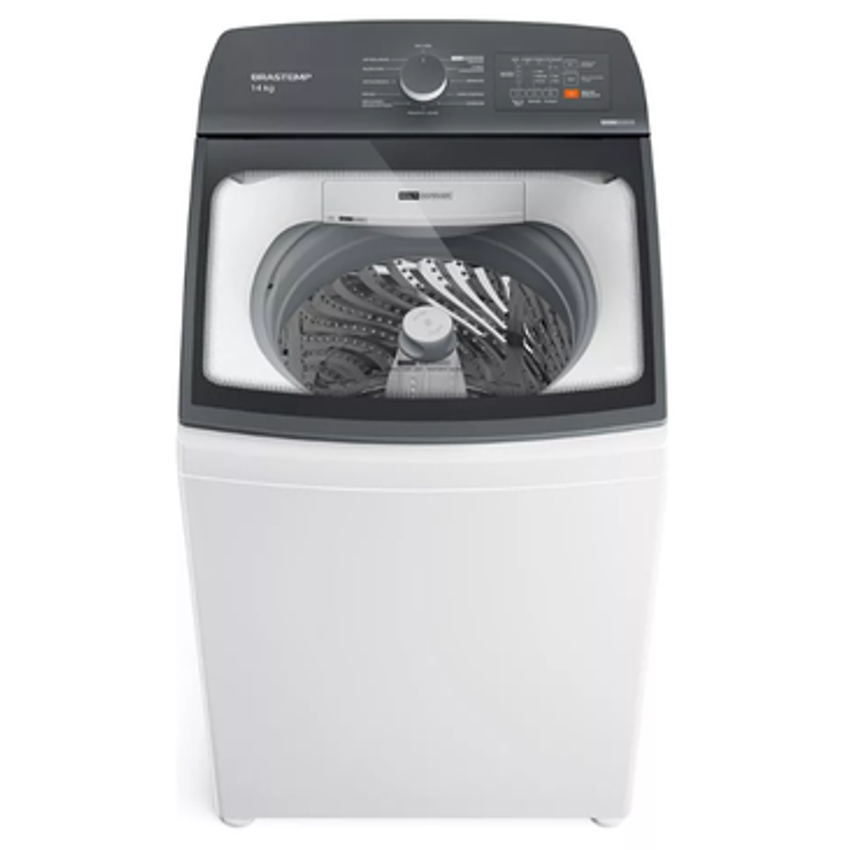 Máquina De Lavar Brastemp 14kg Branca Com Ciclo Tira Manchas Advanced E Smart Sensor - Bwk14bb