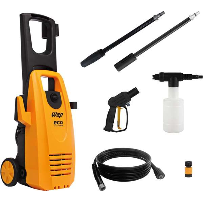 WAP Lavadora de Alta Pressão ECO WASH 2350, 360L/h, com Jato em Leque e Concentrado, 1750psi 1650W 220V
