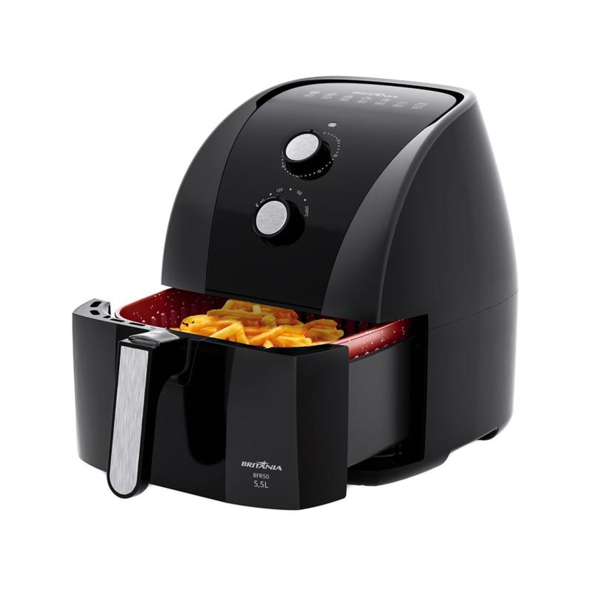 Air Fryer Britânia Redestone BFR50 Preta com Timer 5,2L
