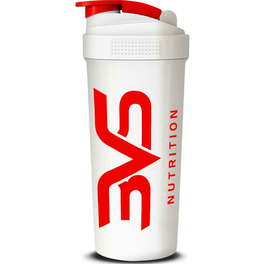 Coqueteleira / Shaker Branca Com Vermelho - Academia 600ml - 3vs Nutrition