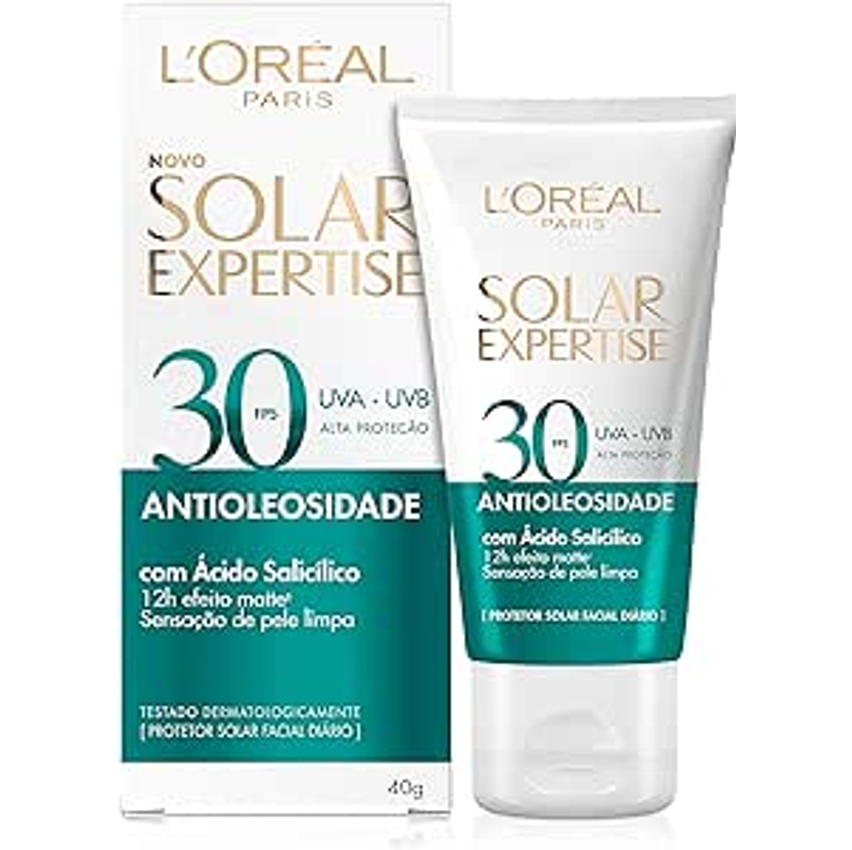 Protetor Solar Facial L'Oréal Paris Solar Expertise Antioleosidade Fps30 40G