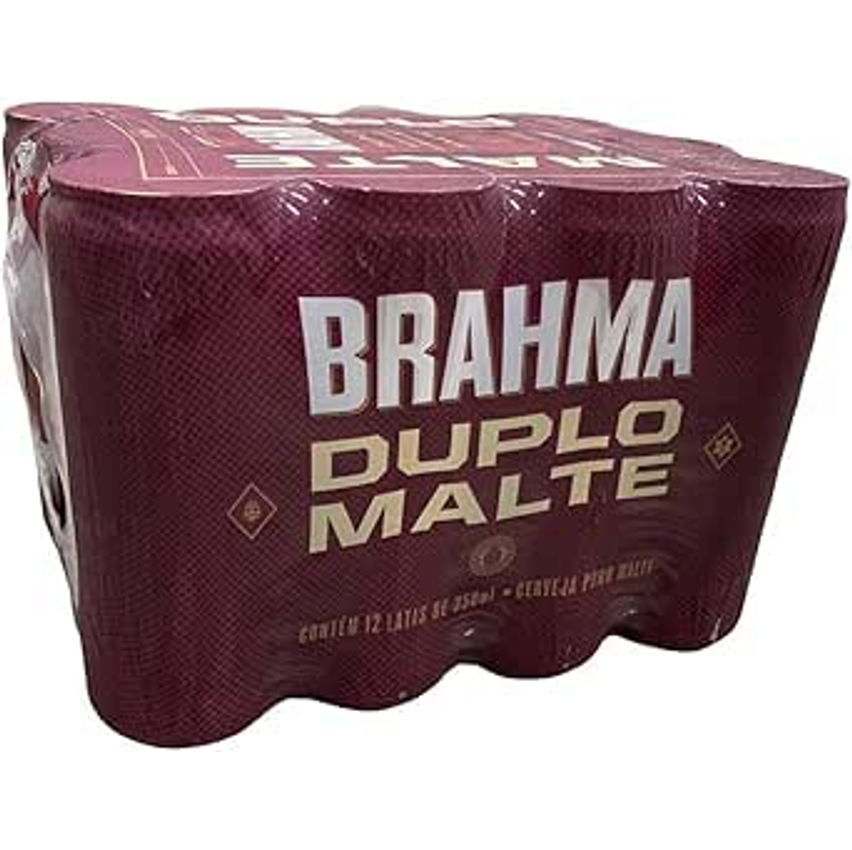 Pack Cerveja Brahma Duplo Malte Lata Sleek - com 12 unidades 350ml