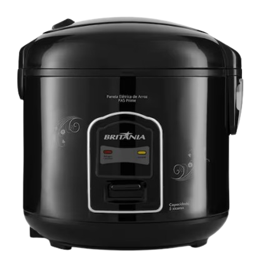Panela Elétrica de Arroz Britânia PA5 Prime 5 Xícaras - Preta - 110V