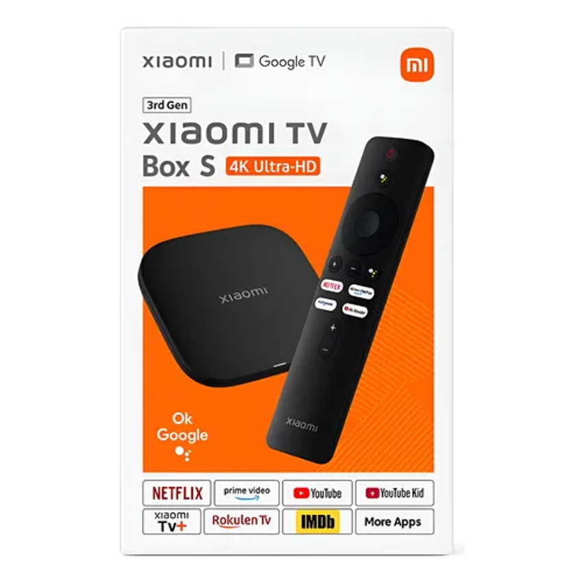 Mi Box S Tv Box 3a Geração 4k Google Tv Original Streaming