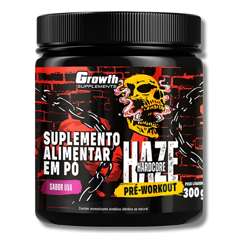 Growth Pré-treino 300g Haze Original Mais Energia No Treino