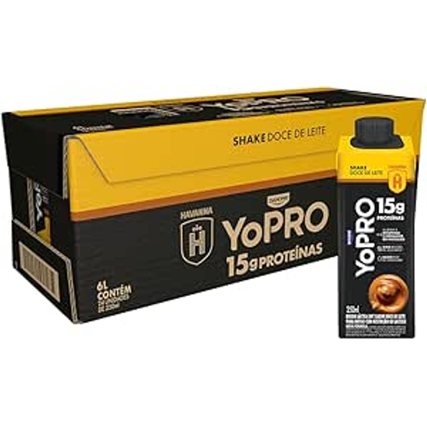 Pack YoPRO Bebida Láctea UHT Doce de Leite Havanna 15g de Proteínas 250ml - 24 unidades