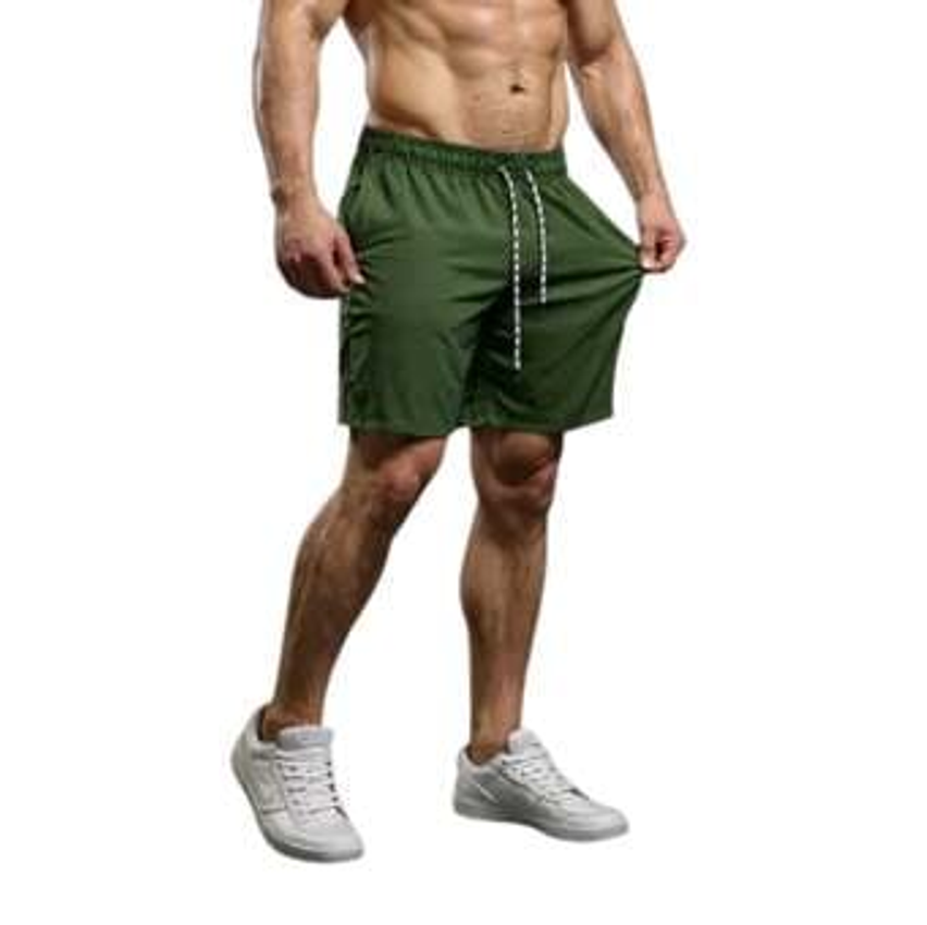 Kit 3 Shorts Tactel Bolso Masculino Academia Corrida Praia