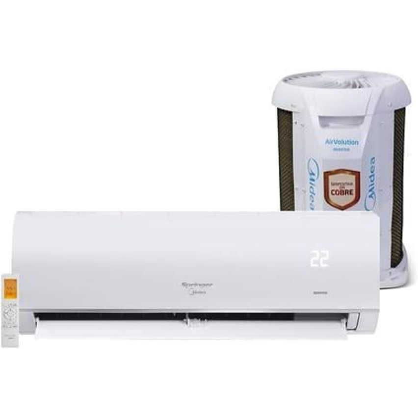Ar Condicionado Split Hi Wall Inverter Springer Midea AirVolution Connect 18000 BTU/h Frio 42AFVCI18S5-220 Volts