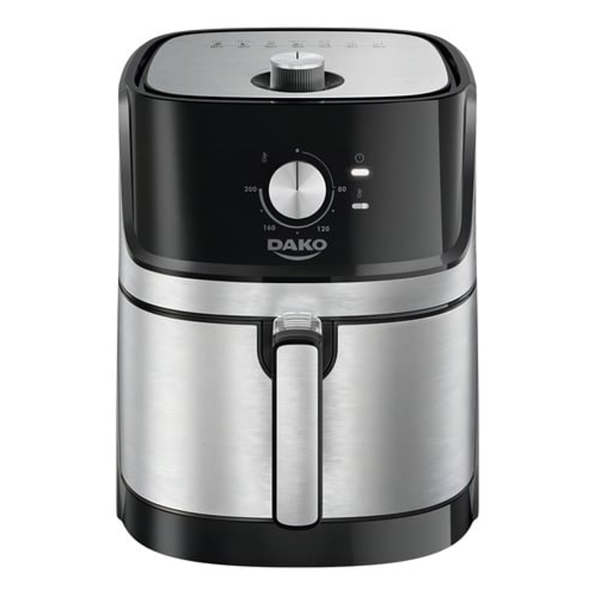 Air Fryer Dako 5 Litros Preto/inox Painel Analógico 110/127v