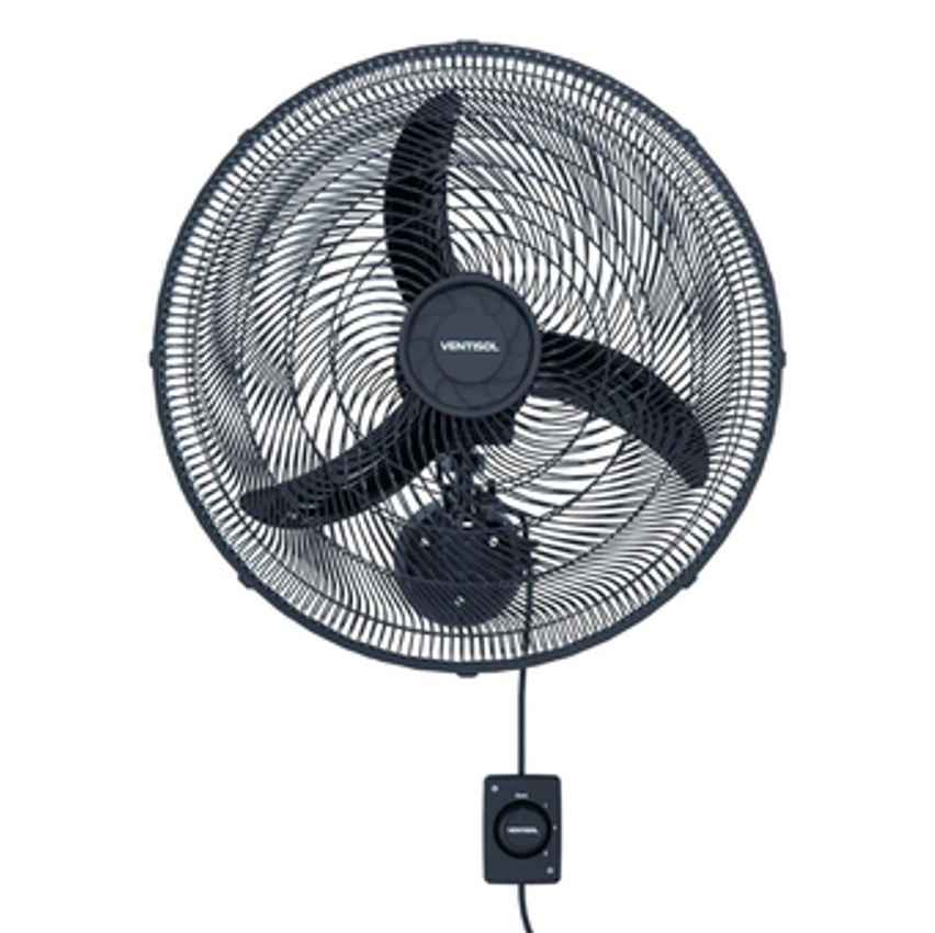 Ventilador de Parede New 50cm Preto Preto Ventisol