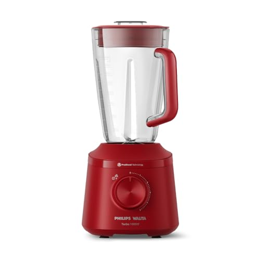 Philips Walita, Liquidificador Série 3000 Turbo, 220V, Vermelho, 1000W - HR2270/40