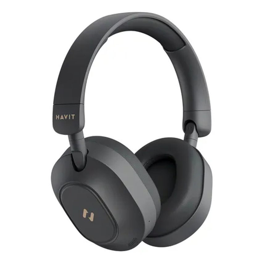 Headphone Gamer Havit H668BT Bluetooth 5.4 Over-ear 3d Multiponto ANC Hibrido 80h Cor Preto